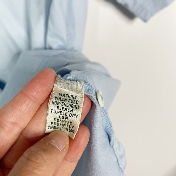 Fairway & Greene Mens Large L Light Blue Pine Valley Cotton Golf Polo Shirt FLAW - Picture 7 of 10